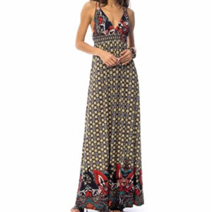 NWT Long Maxi V-neck dress